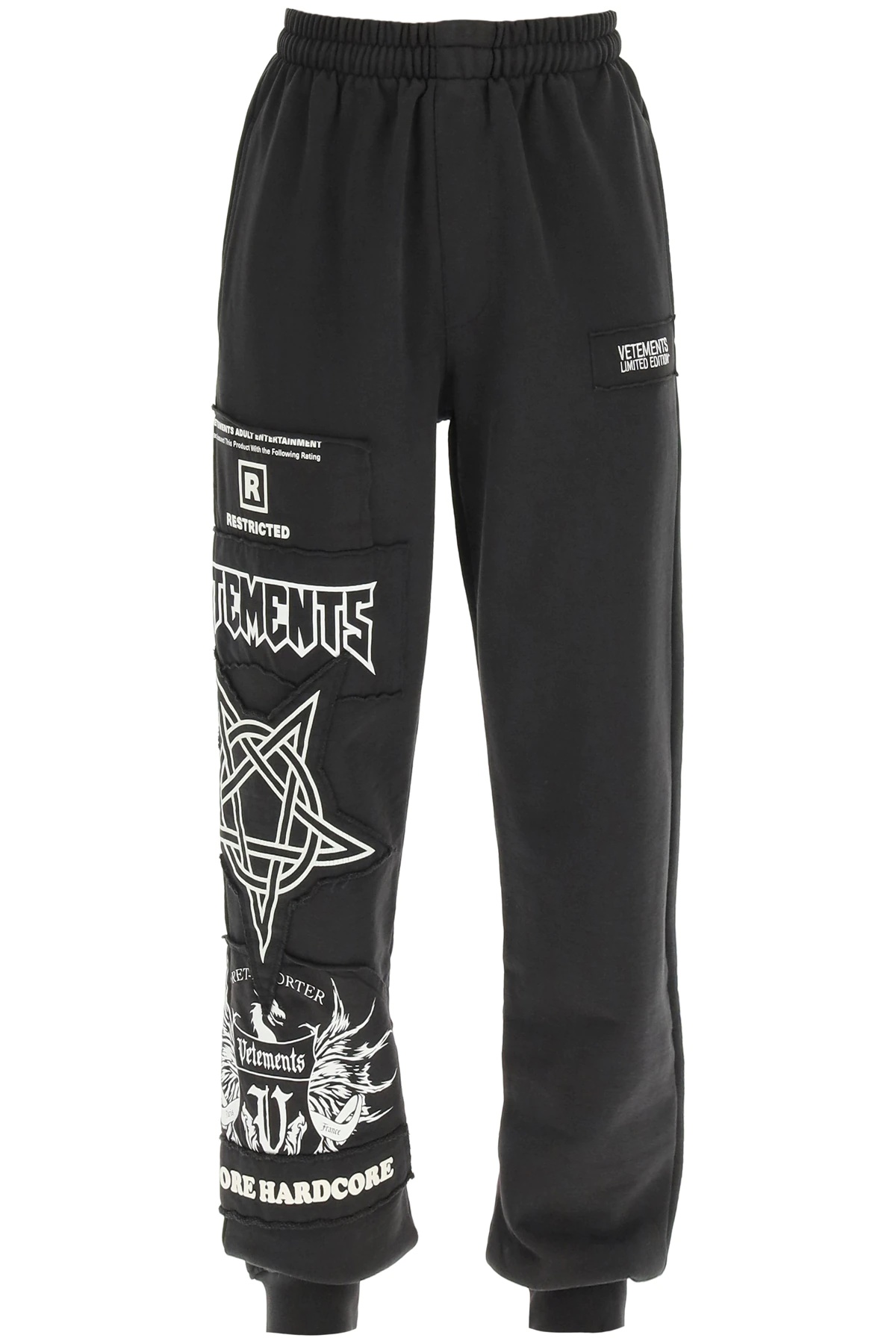 JOGGER PANTS WITH HARDCORE LOGO - 1