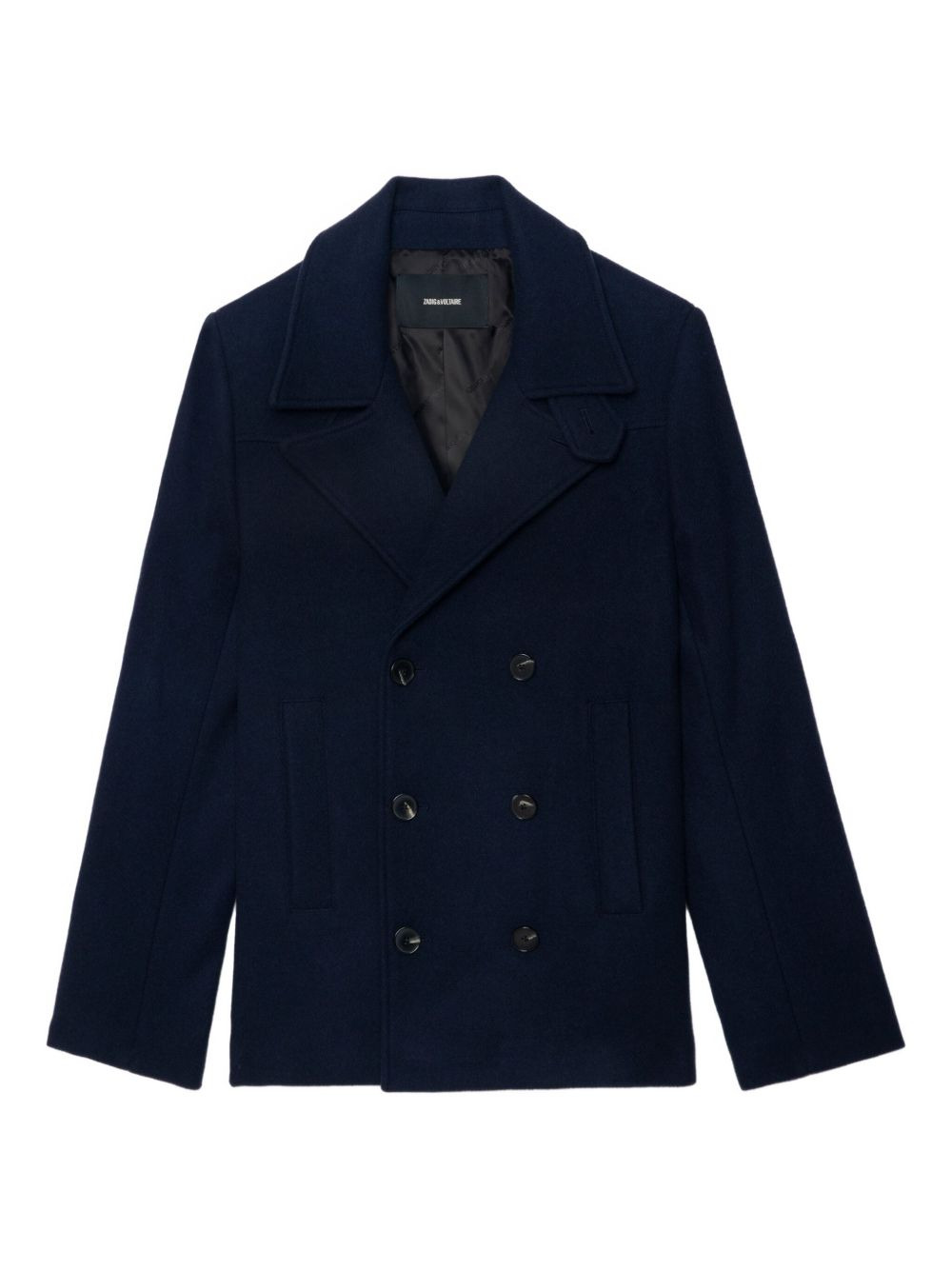 double-breasted peacoat - 1
