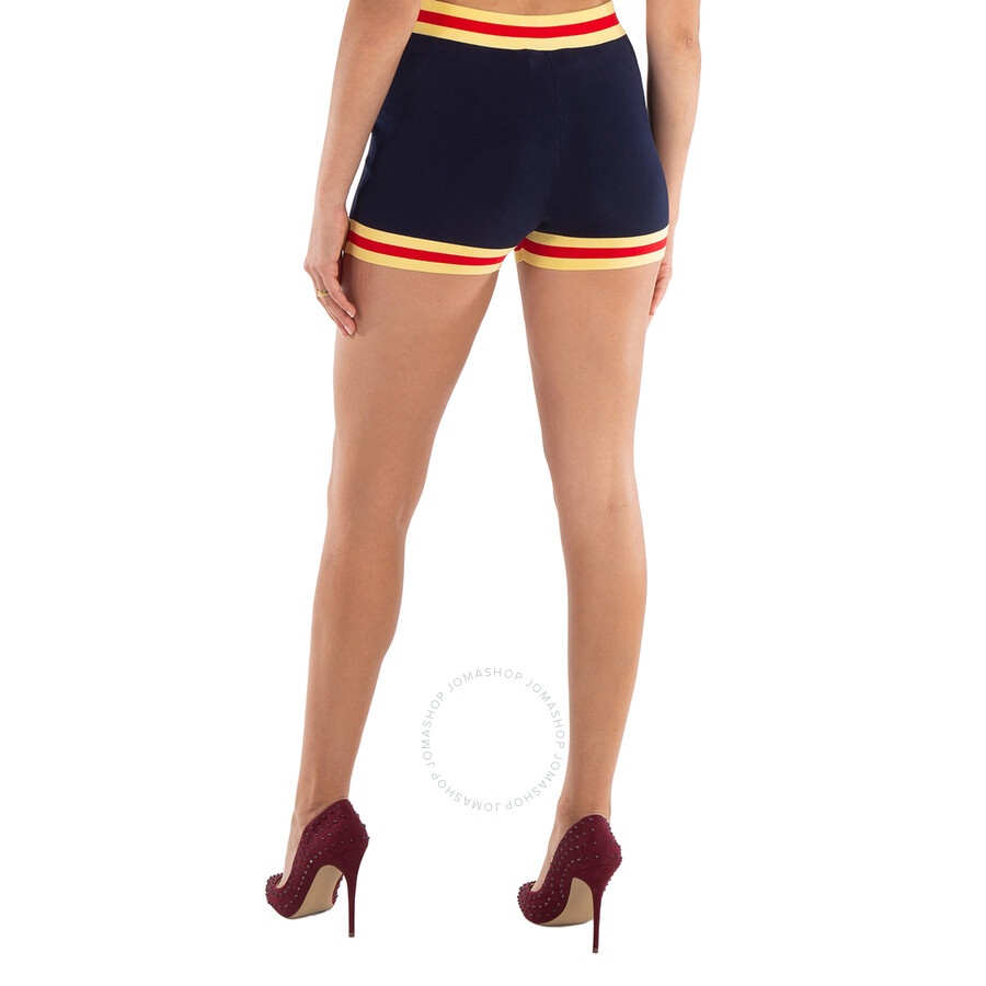 Rabanne Knitted Striped Pantalon Shorts - 6