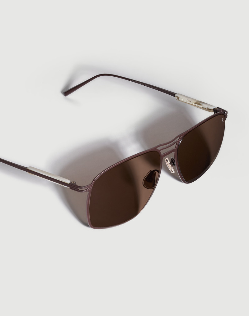Rectangular titanium sunglasses 3
