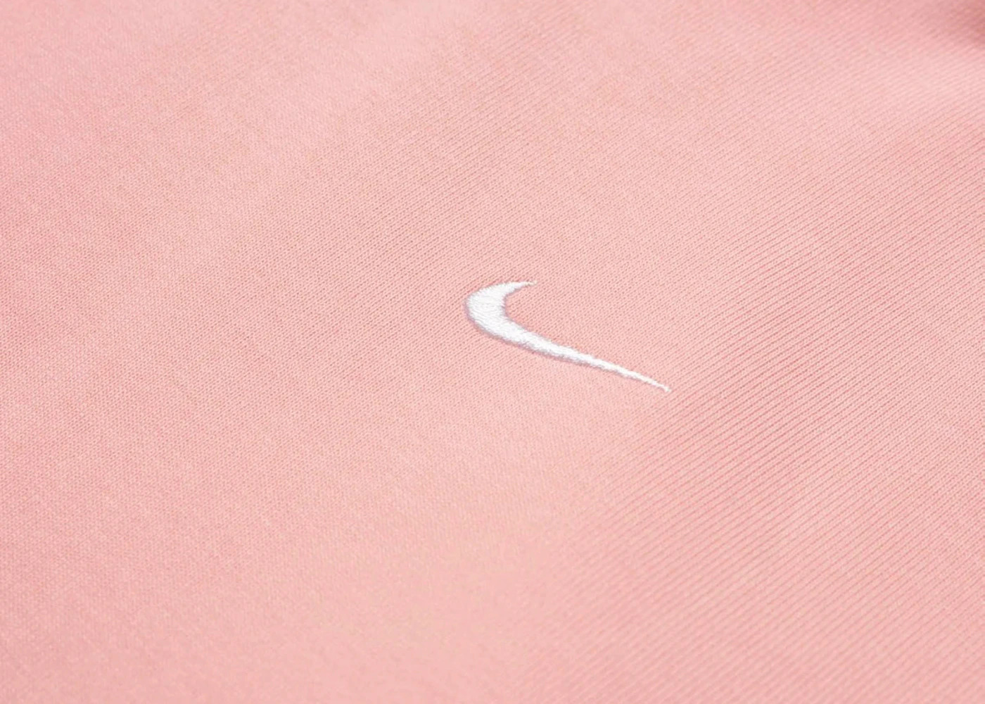 Nike Solo Swoosh Fleece Sweatshirt Bleached Coral/White - 3