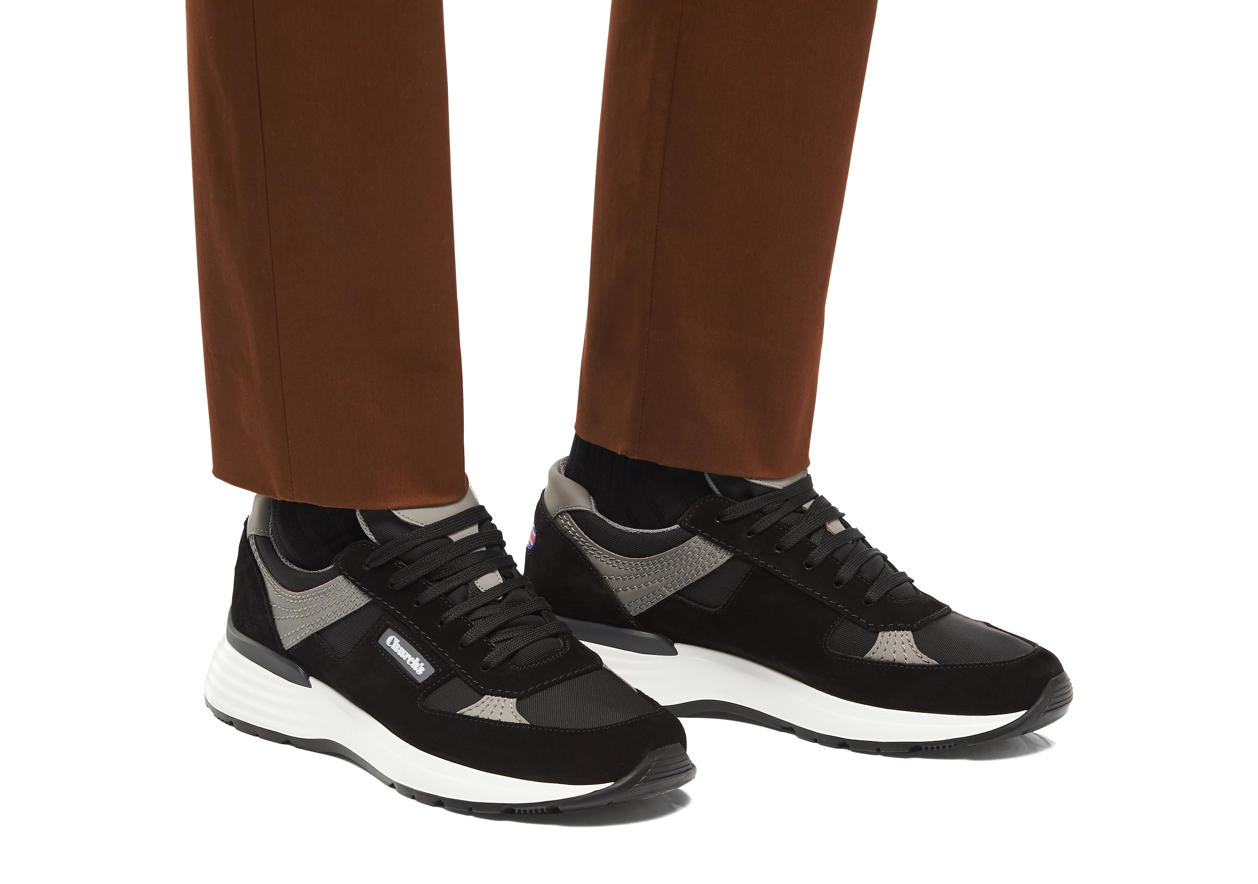 Ch873
Suede Tech Retro Sneaker Black - 5