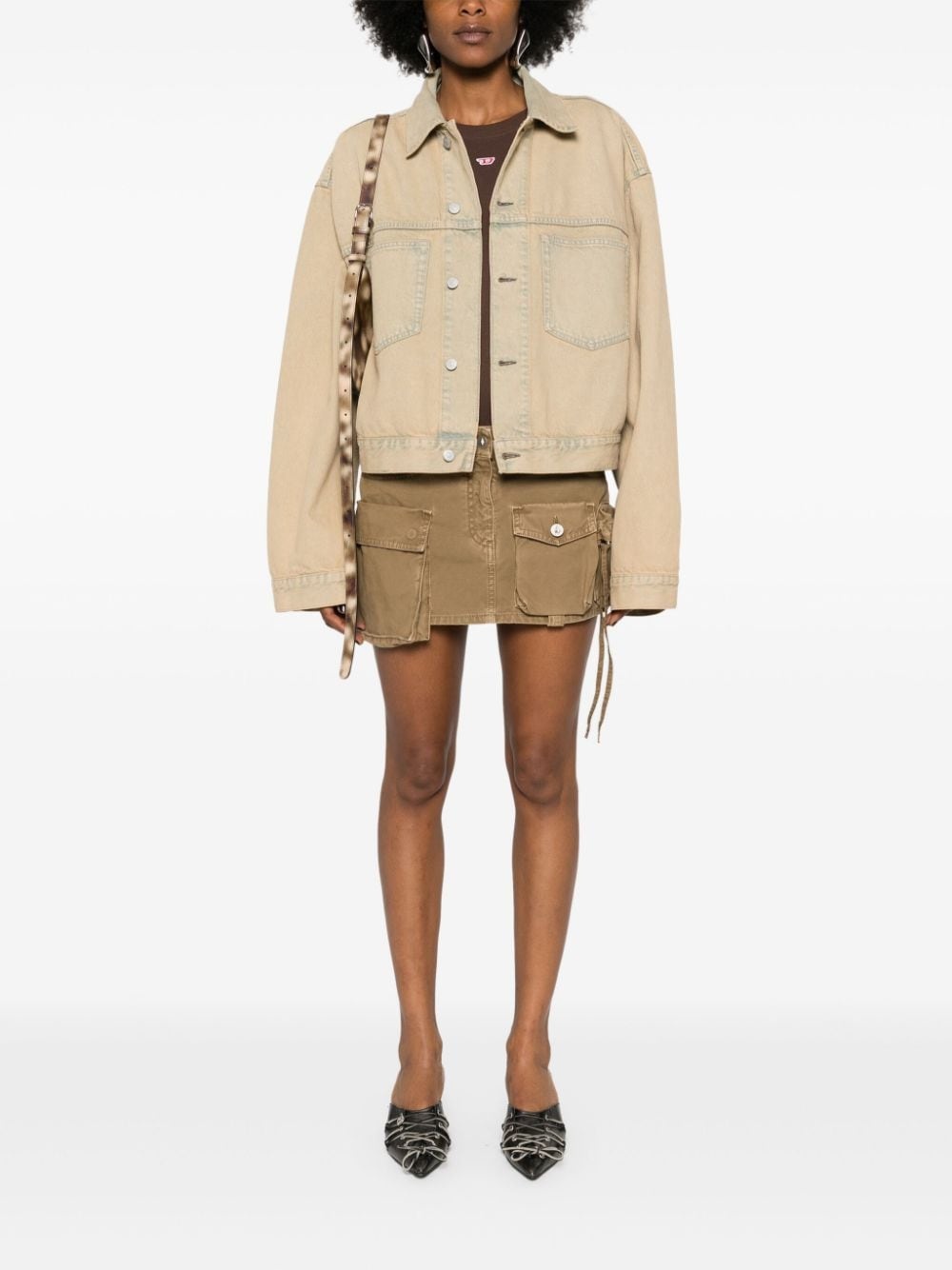 patch-pockets denim jacket - 2
