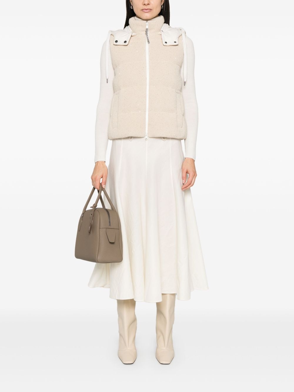 knitted gilet - 2