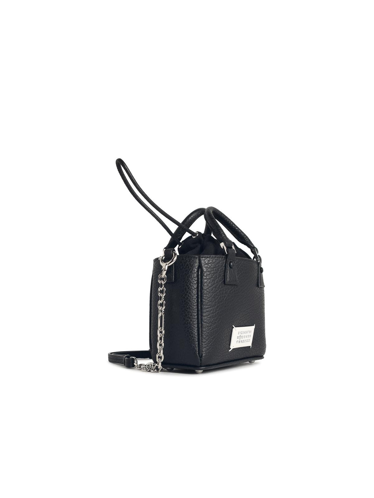 Maison Margiela '5Ac Tote Horizontal' Black Leather Bag Women - 2