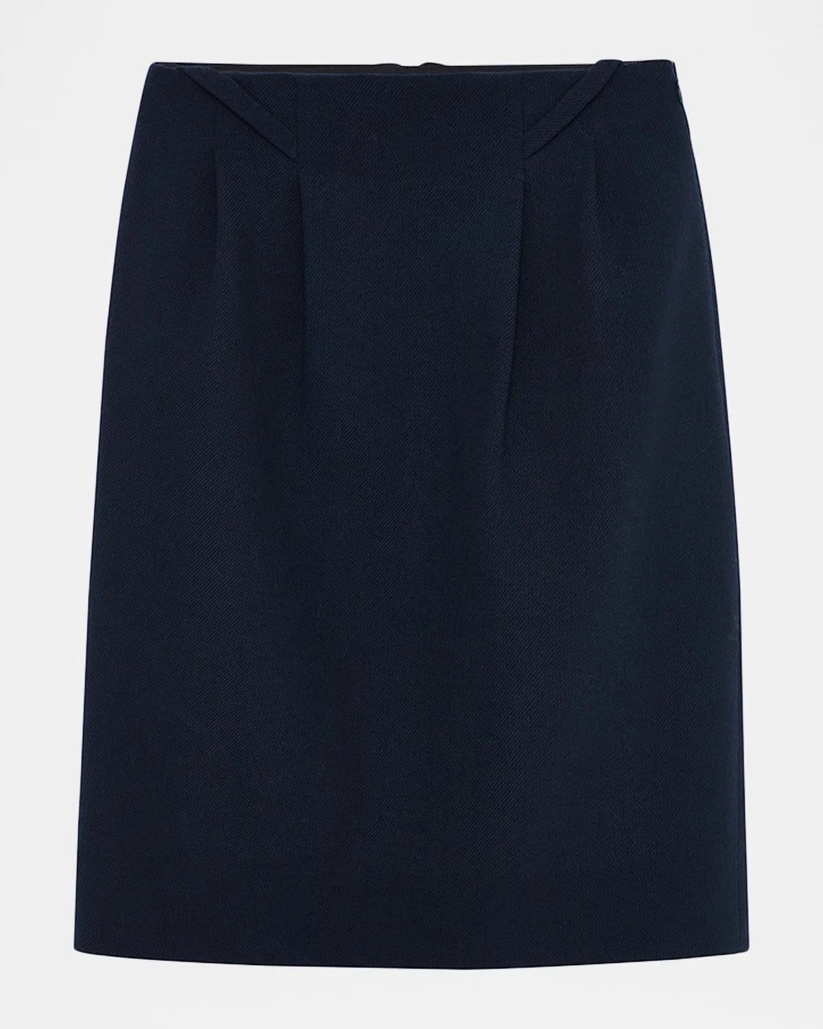 Straight Skirt with Slanted Belt Loops - 1