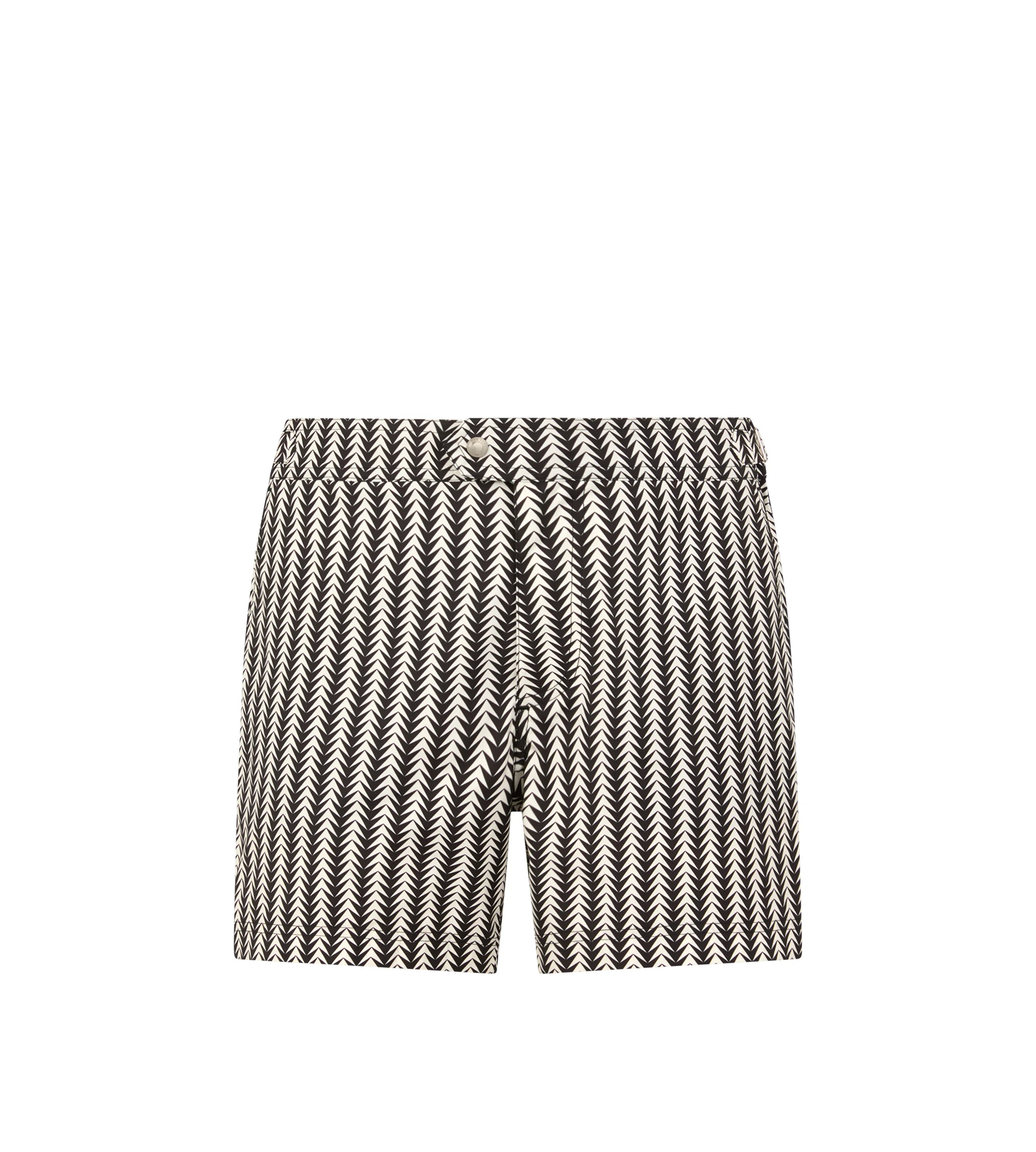 GEOMETRIC PRINT NYLON SWIM SHORT - 1