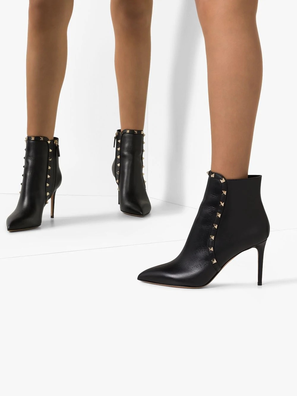 Rockstud 85mm ankle boots - 3