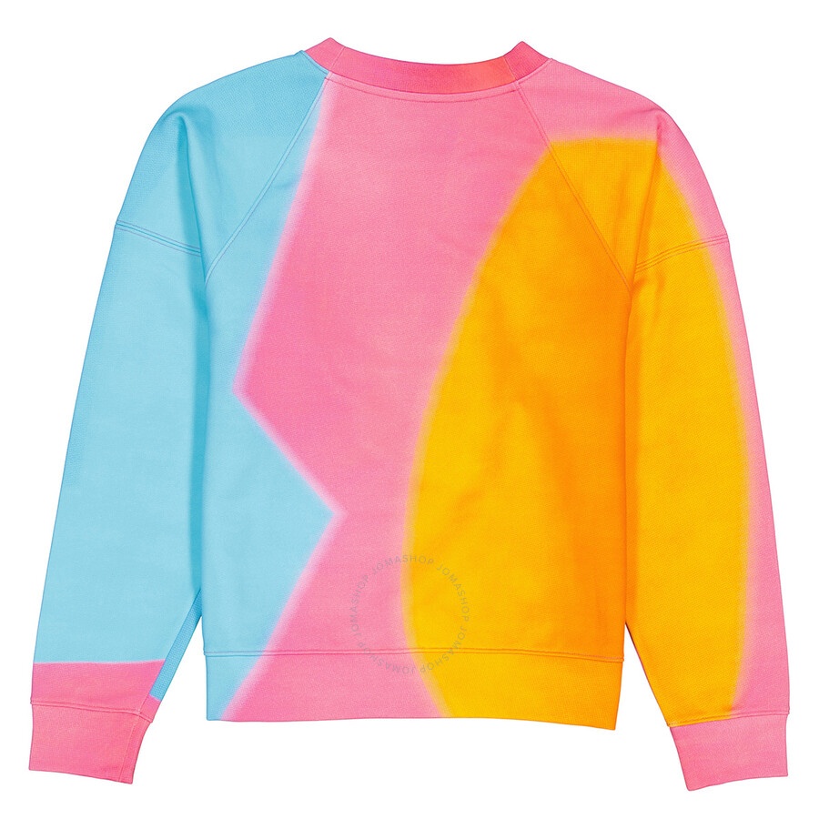 Moschino Ladies Projection Print Cotton Sweatshirt - 2