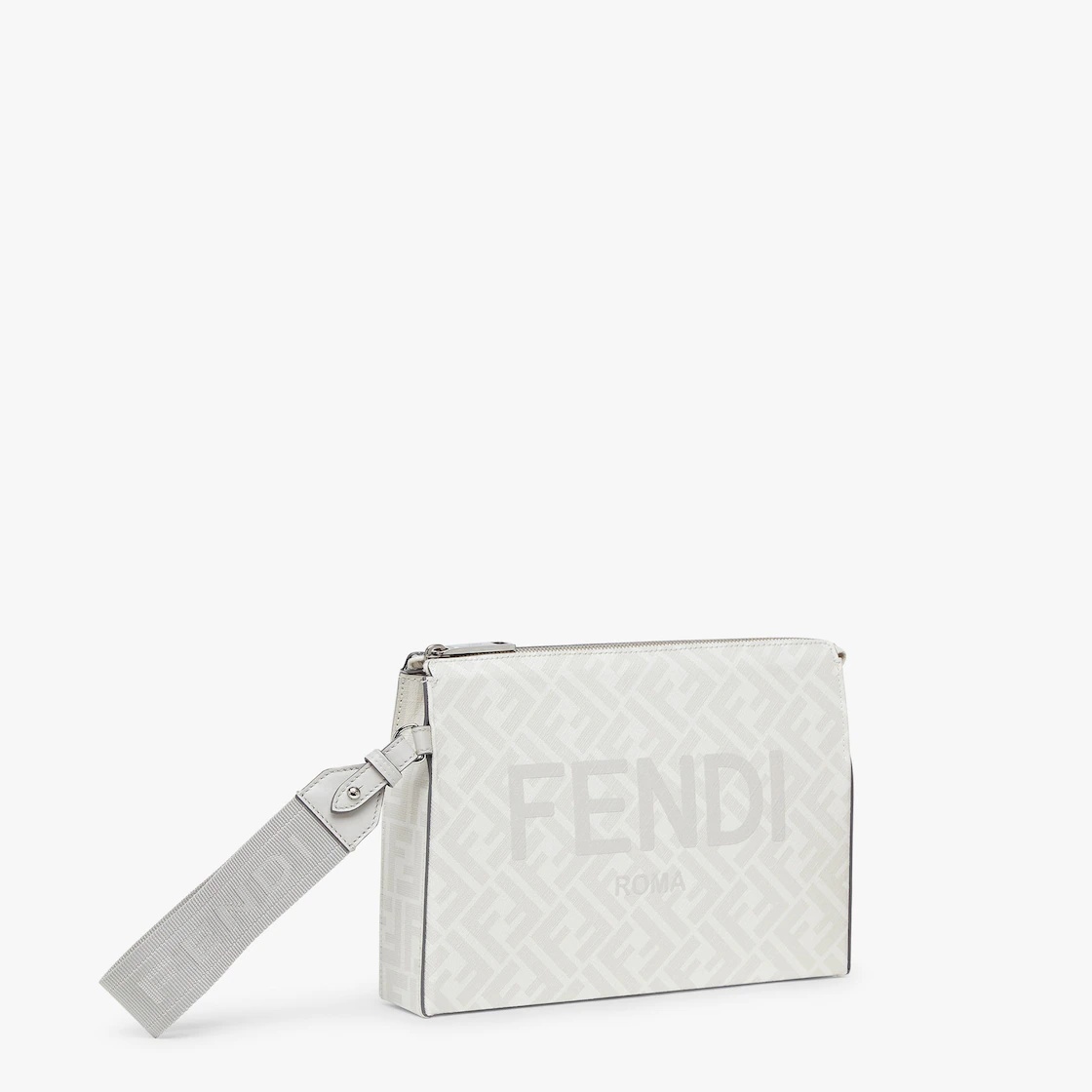 White FF fabric pouch - 2