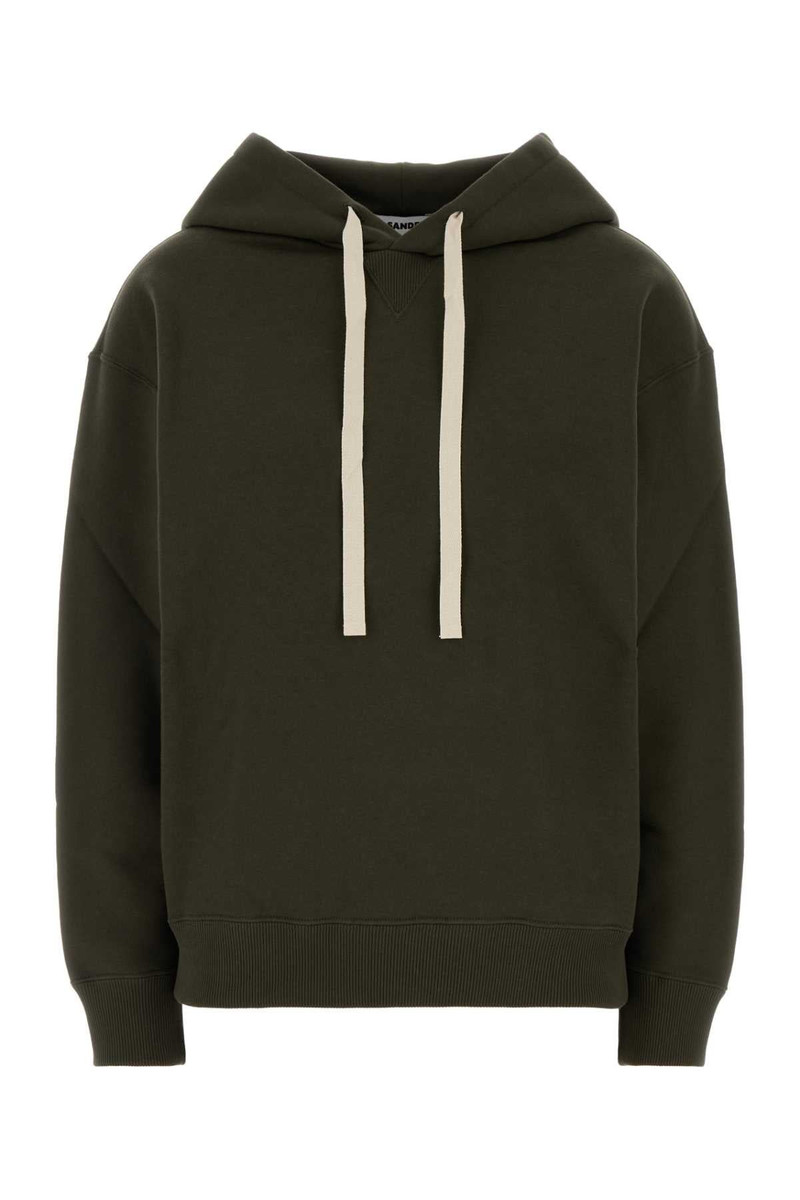 Jil Sander 100% Cotton Hoodie — Green 1