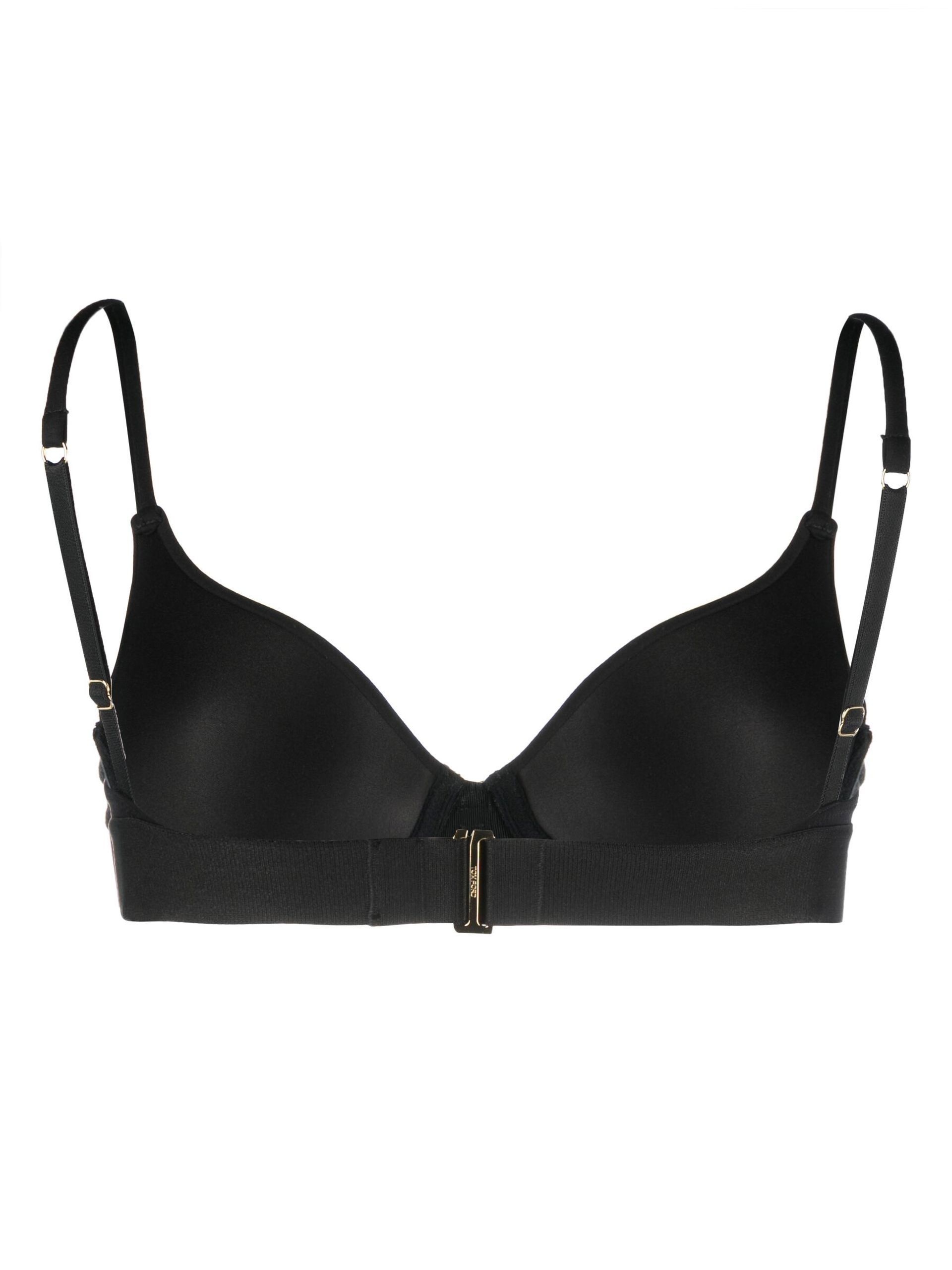 black logo underwired bra - 2