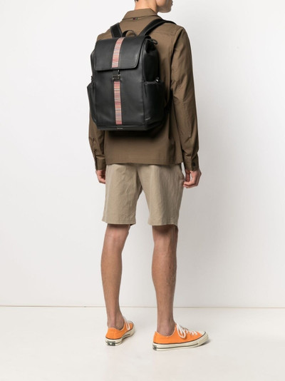 Paul Smith Artist-print leather backpack outlook