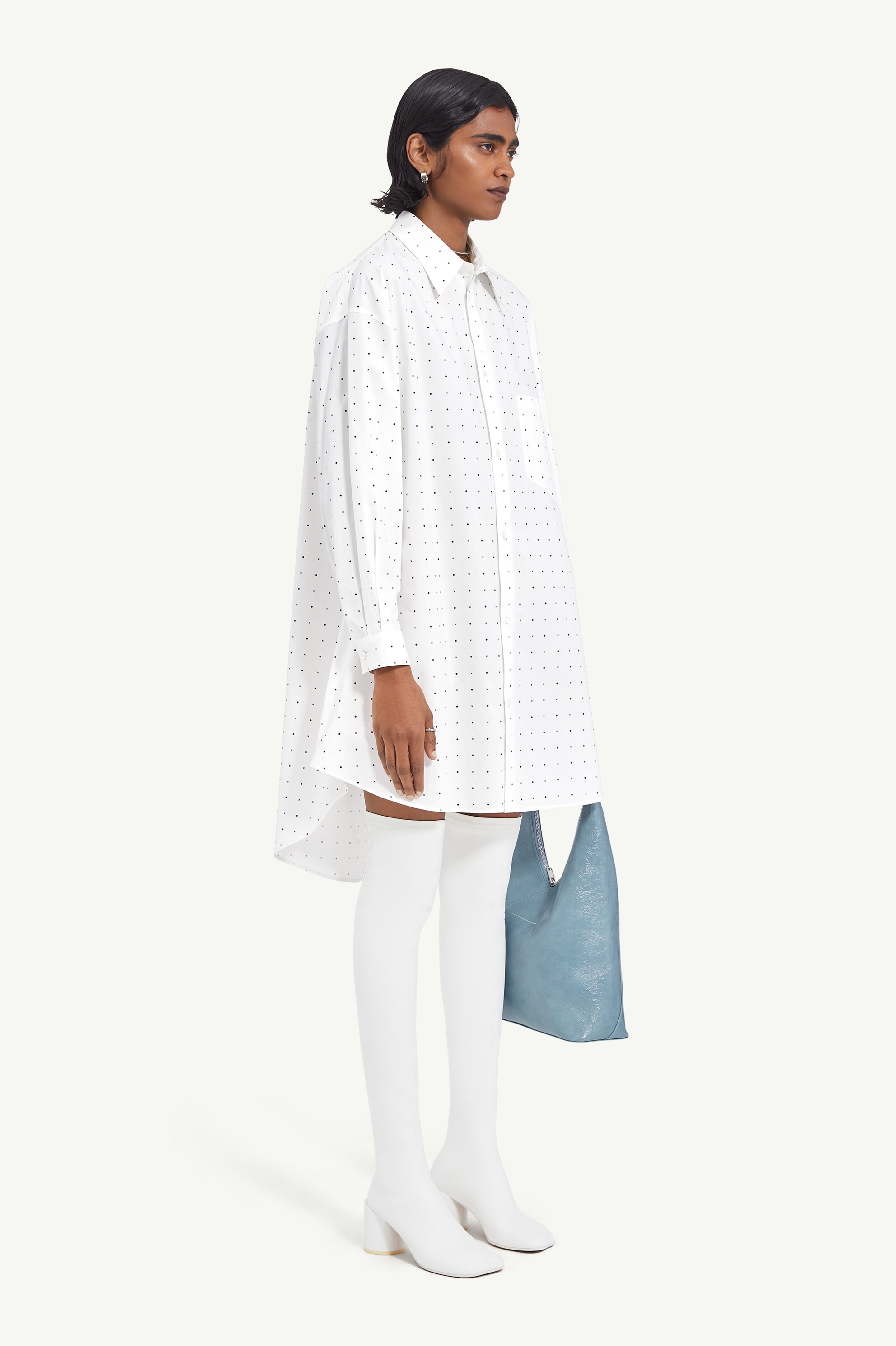 Print shirt dress - 3