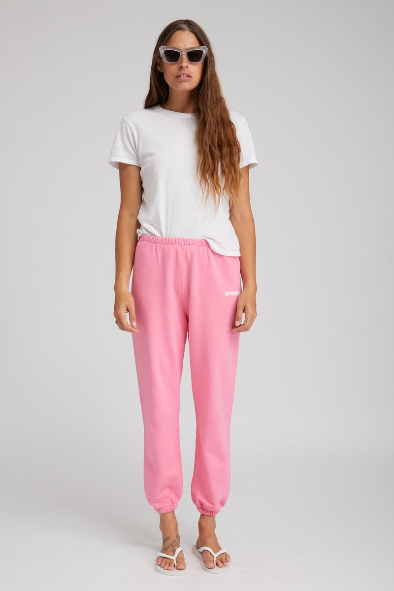 SPRWMN ROSE COTTON LOGO SWEATPANT outlook