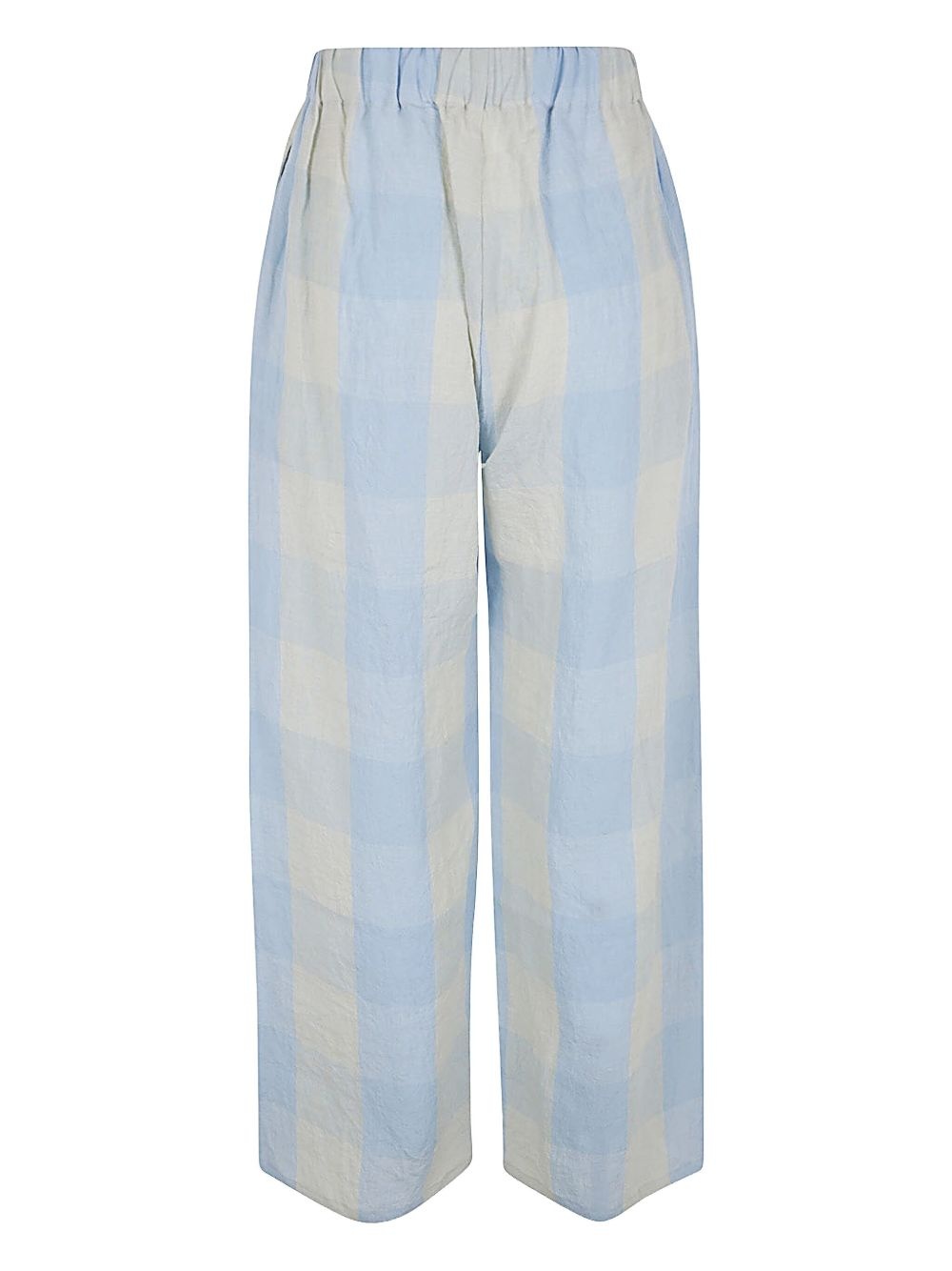 check-patterned trousers - 2