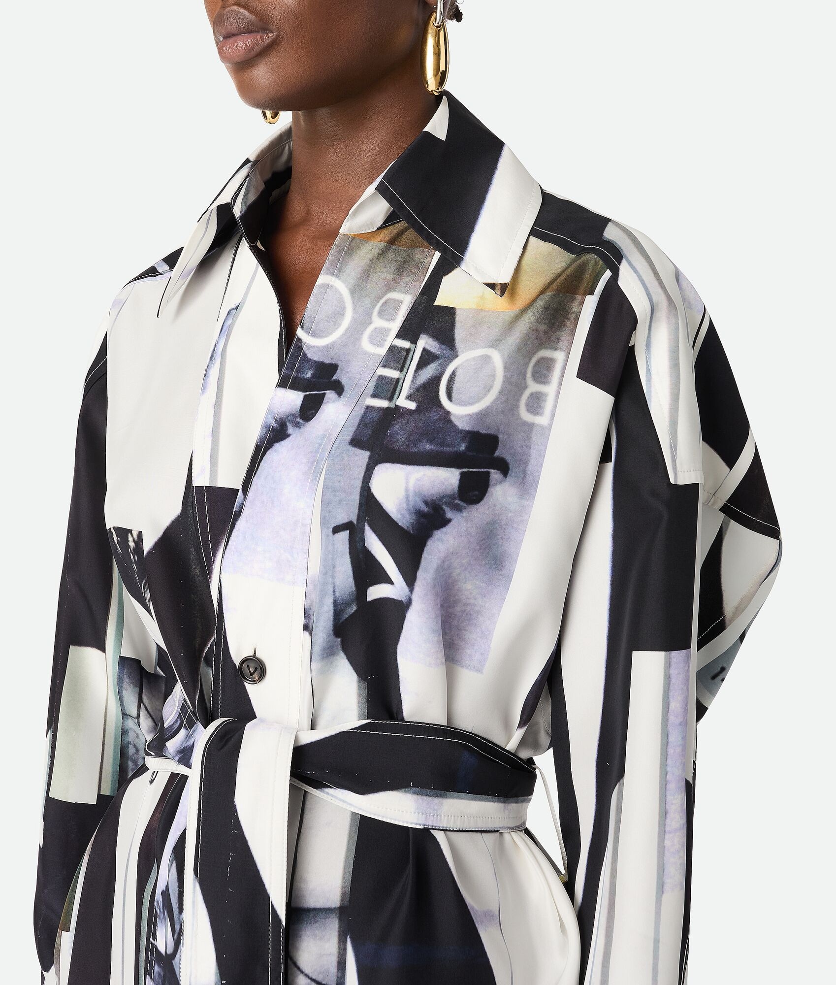 Silk Printed Dress - 4