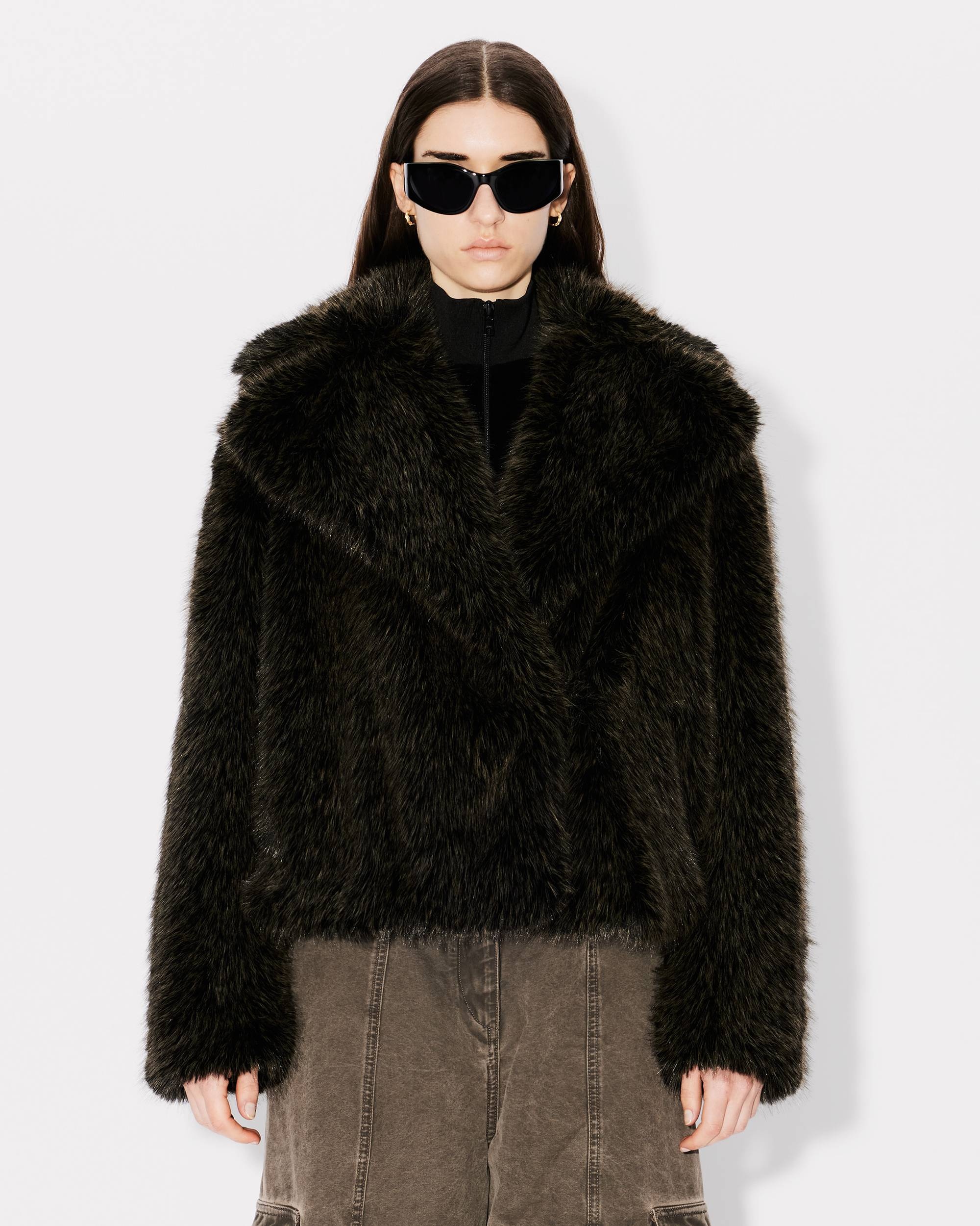 Short blouson in fake fur - 4
