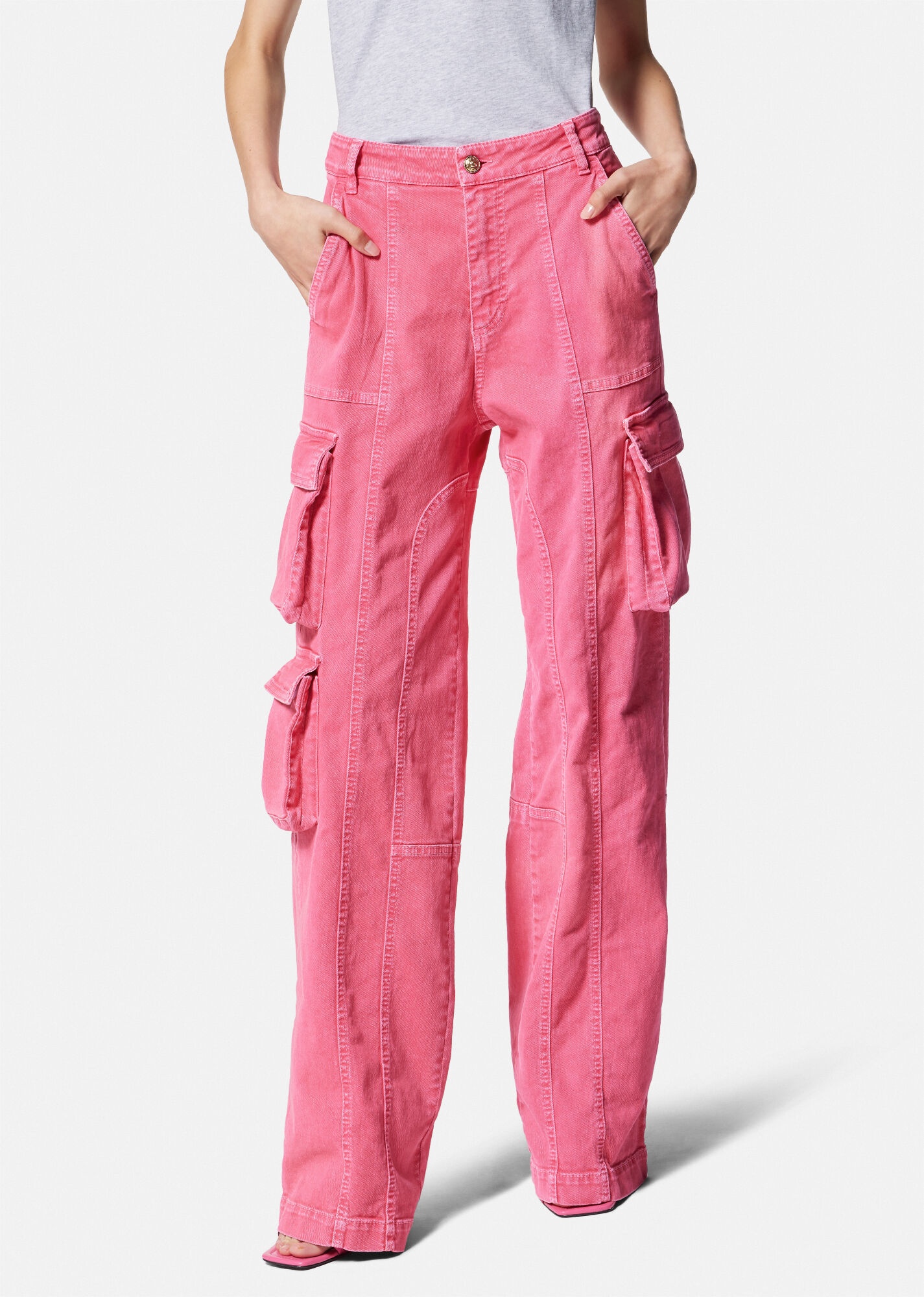 Cargo Straight-Leg Jeans - 3