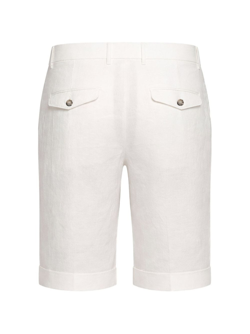 PESERICO pleated turn-up shorts outlook