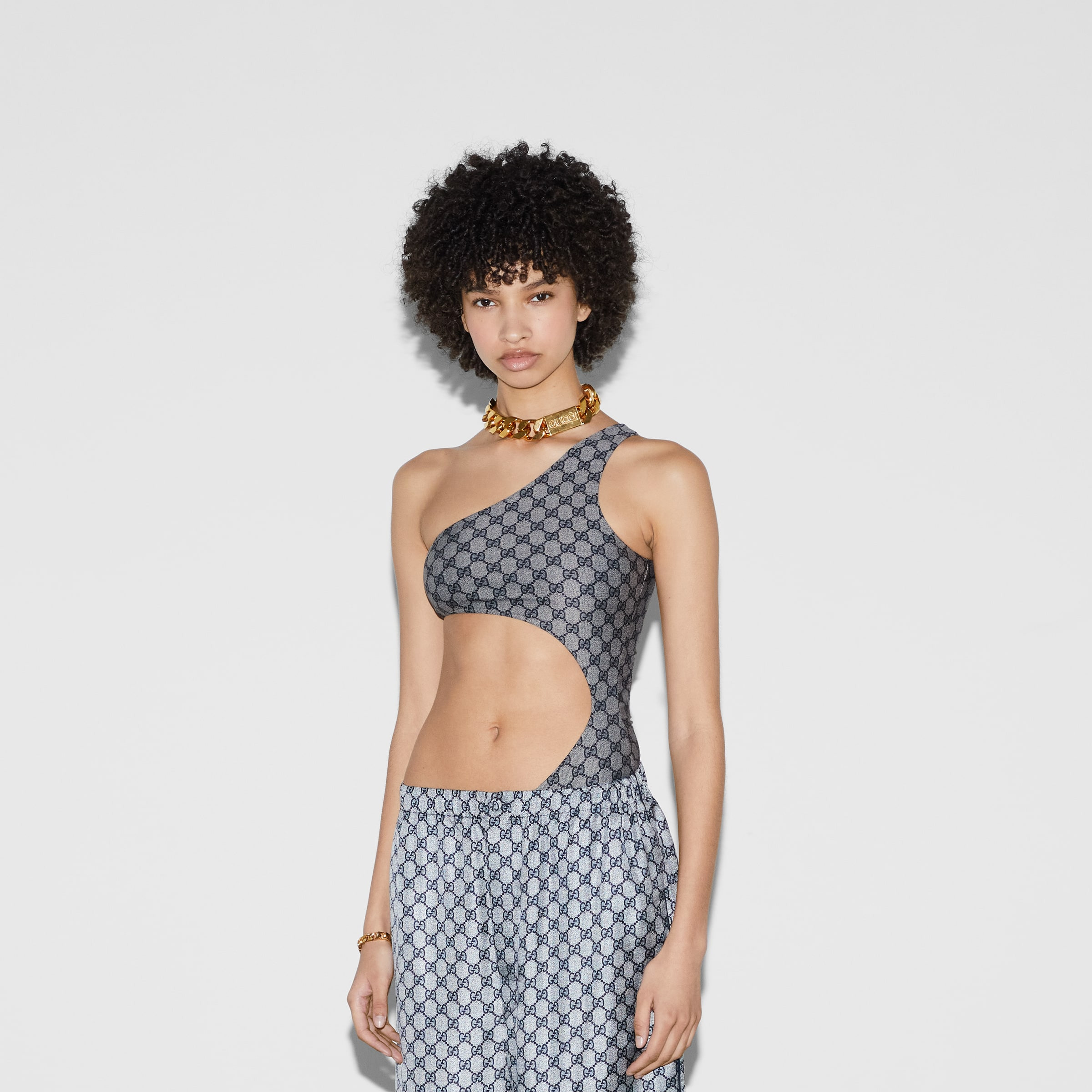 GG stretch jersey swimsuit - 3