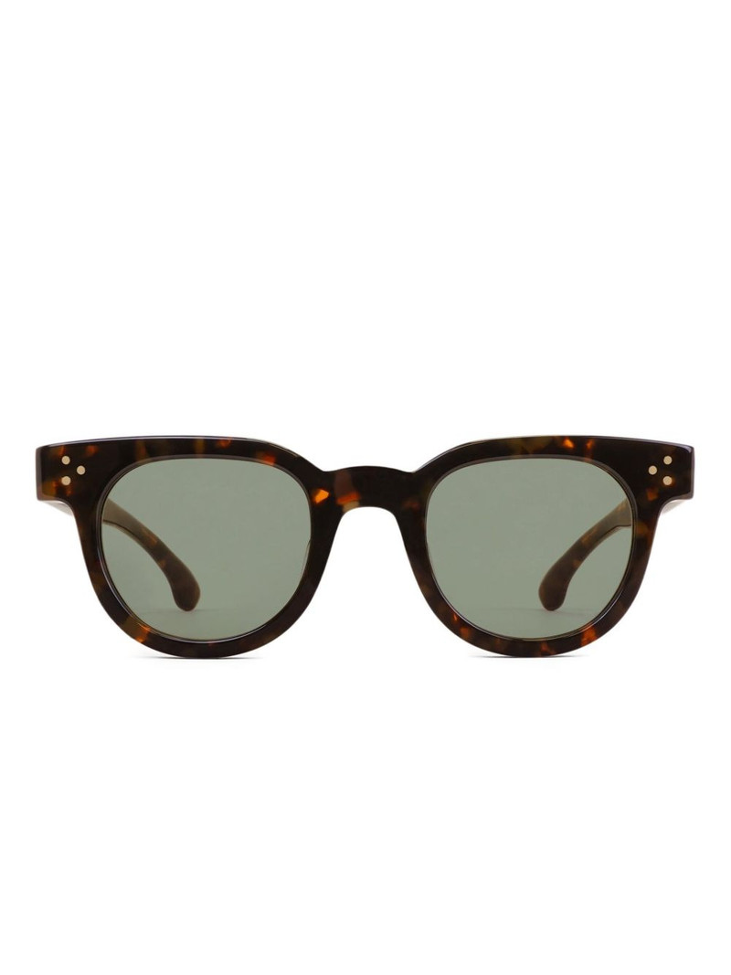 tortoiseshell round-frame sunglasses 1