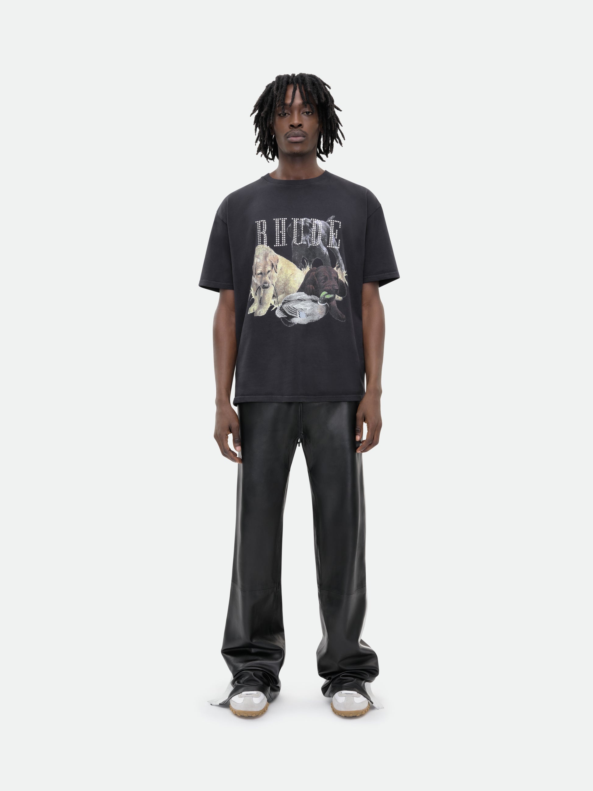 RHINESTONE HUNTING DOG TEE - 2