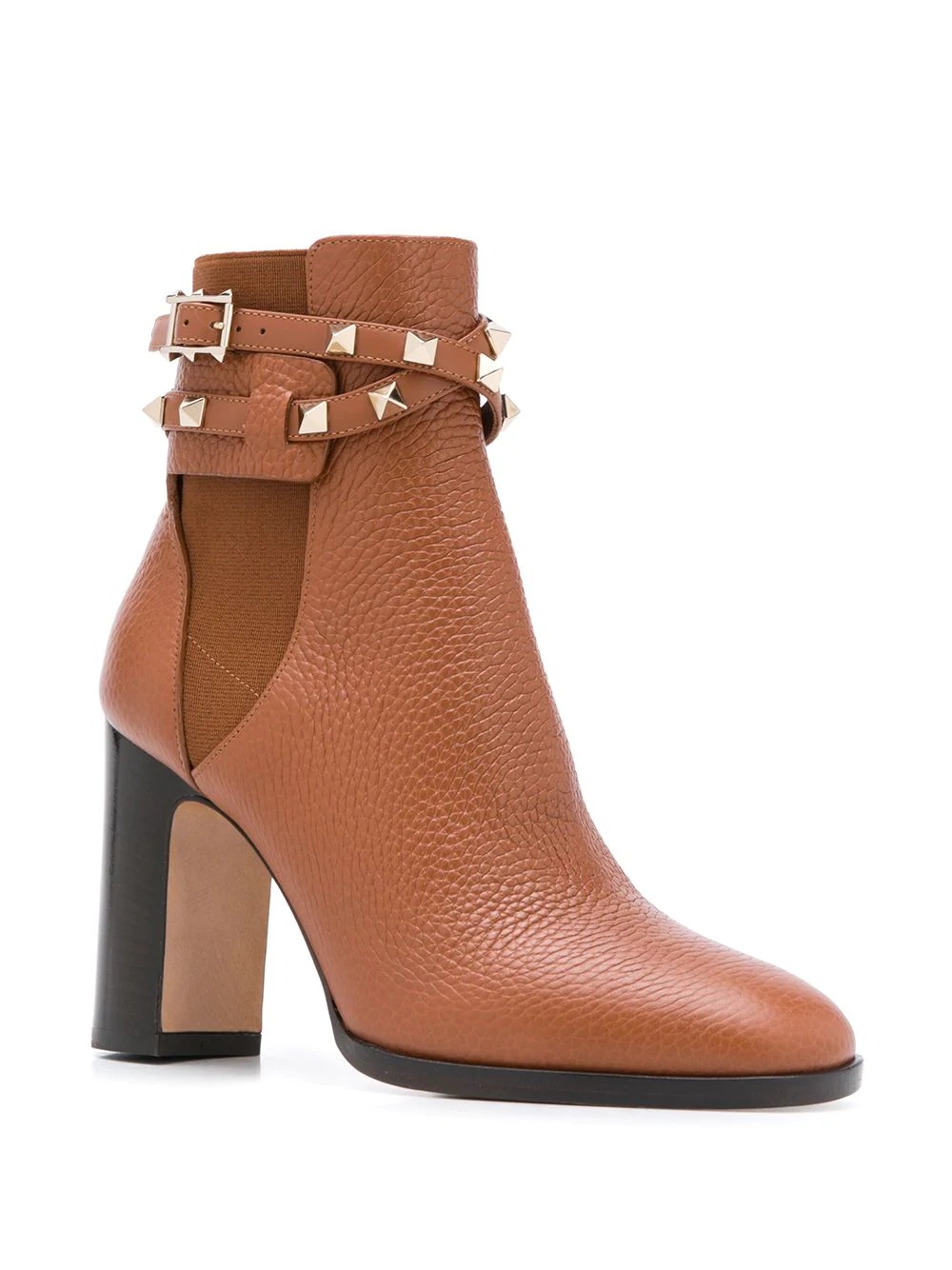 Rockstud buckle ankle booties - 2