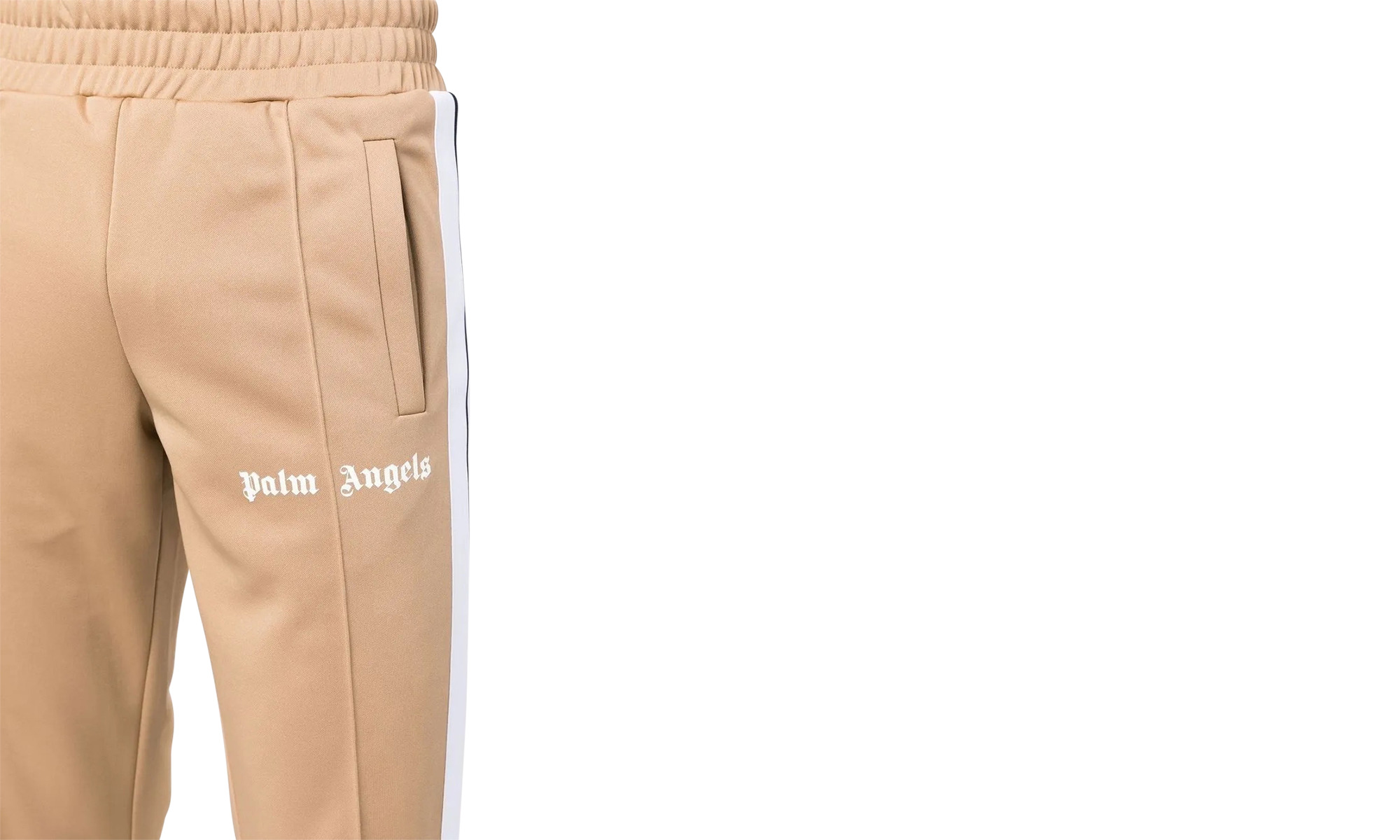Classic Track Pants "Beige/White" - 2