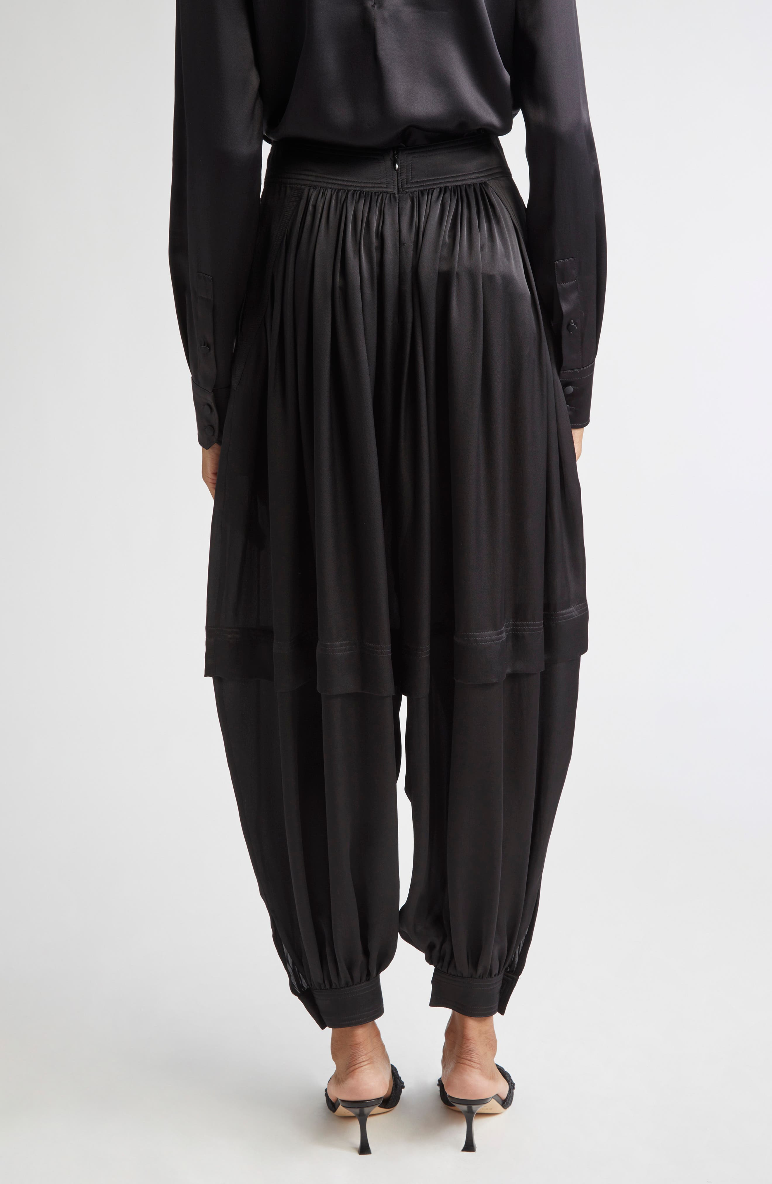 Zimmermann Hypnotic Silk Harem Pants in Black at Nordstrom - 2