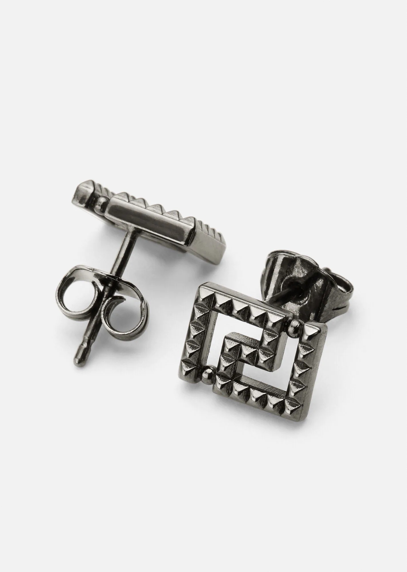 Studded Greca Earrings - 2