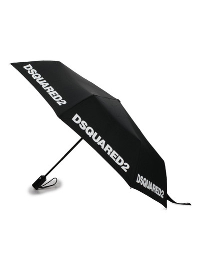 DSQUARED2 logo-print compact umbrella outlook