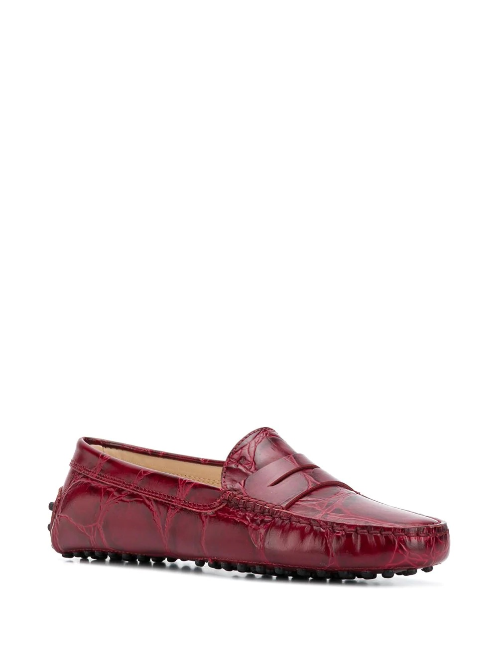 embossed Gommino loafers - 2