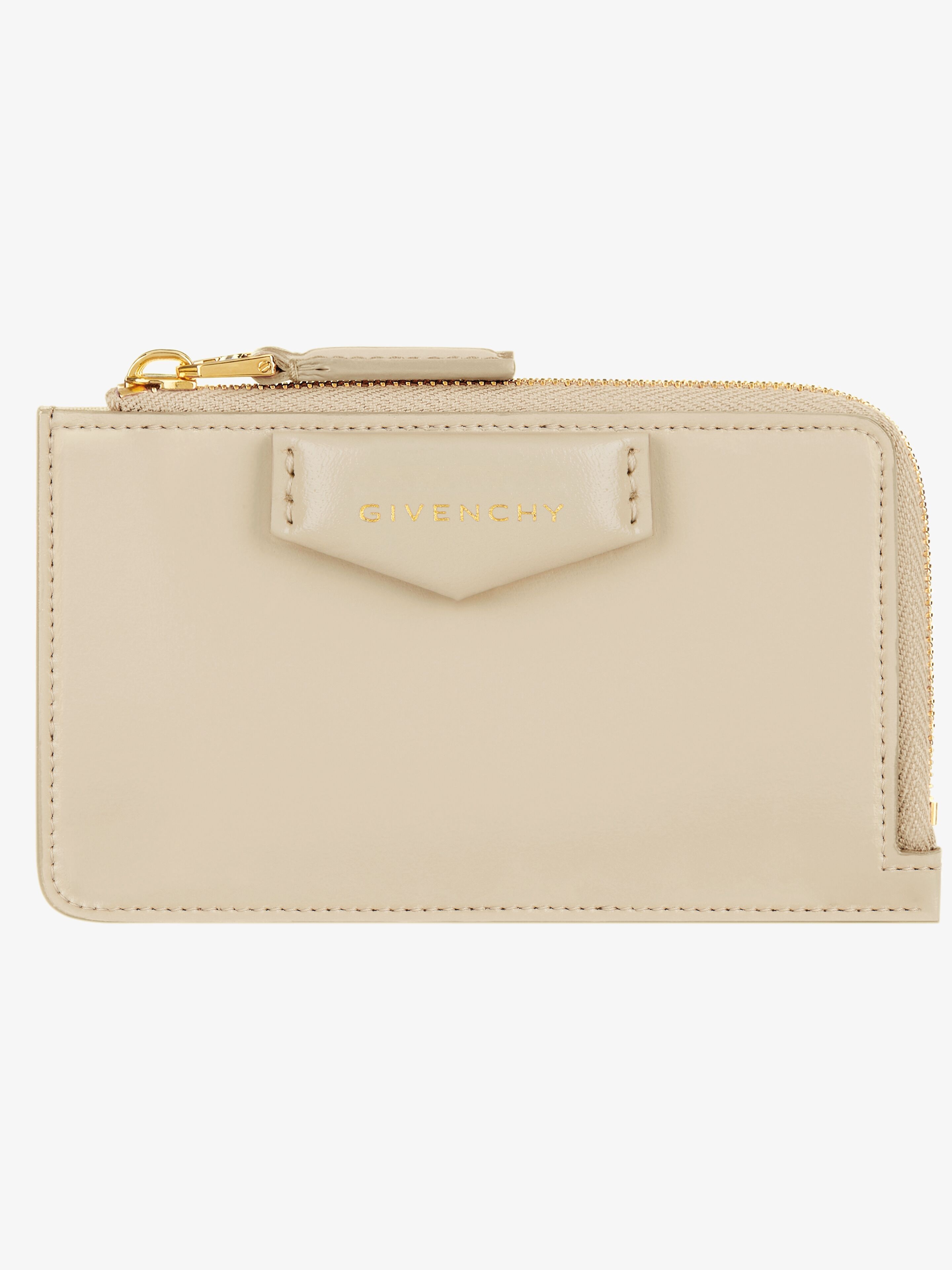 ANTIGONA ZIPPED CARD HOLDER IN BOX LEATHER - 4