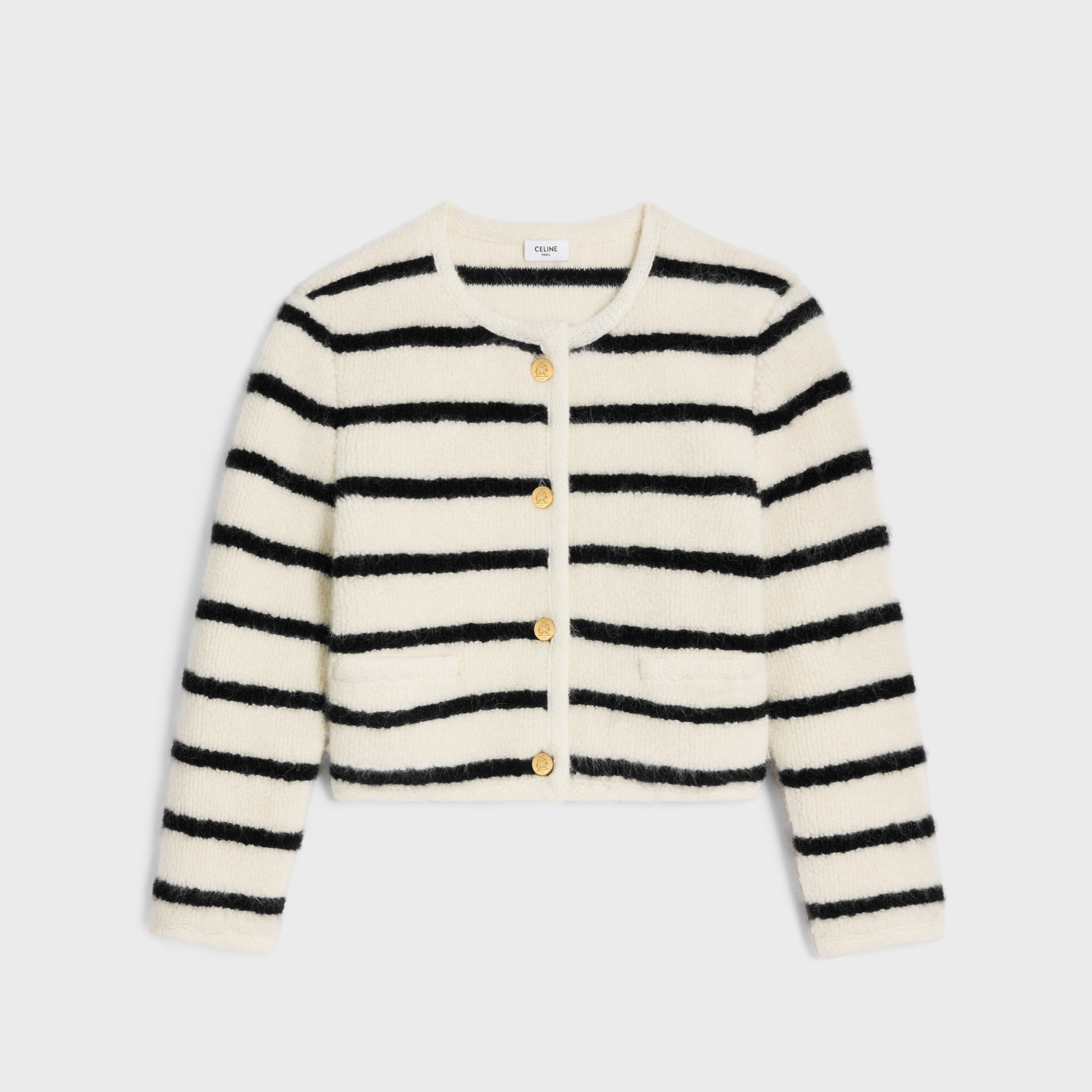 marinière cardigan jacket in wool - 1