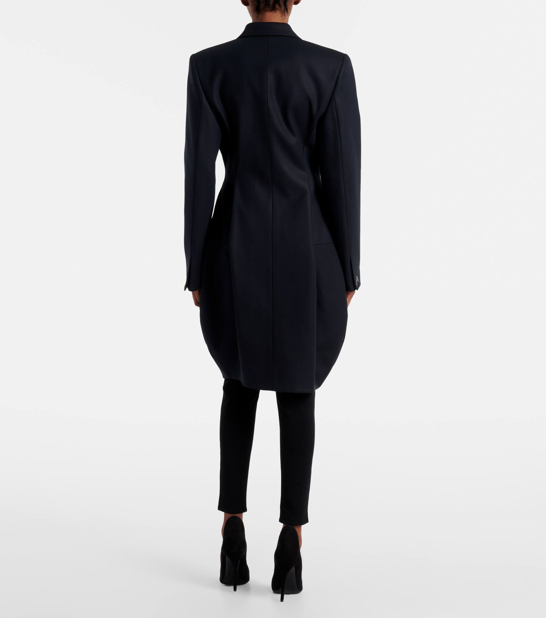 Double-breasted cotton blazer dress - 3