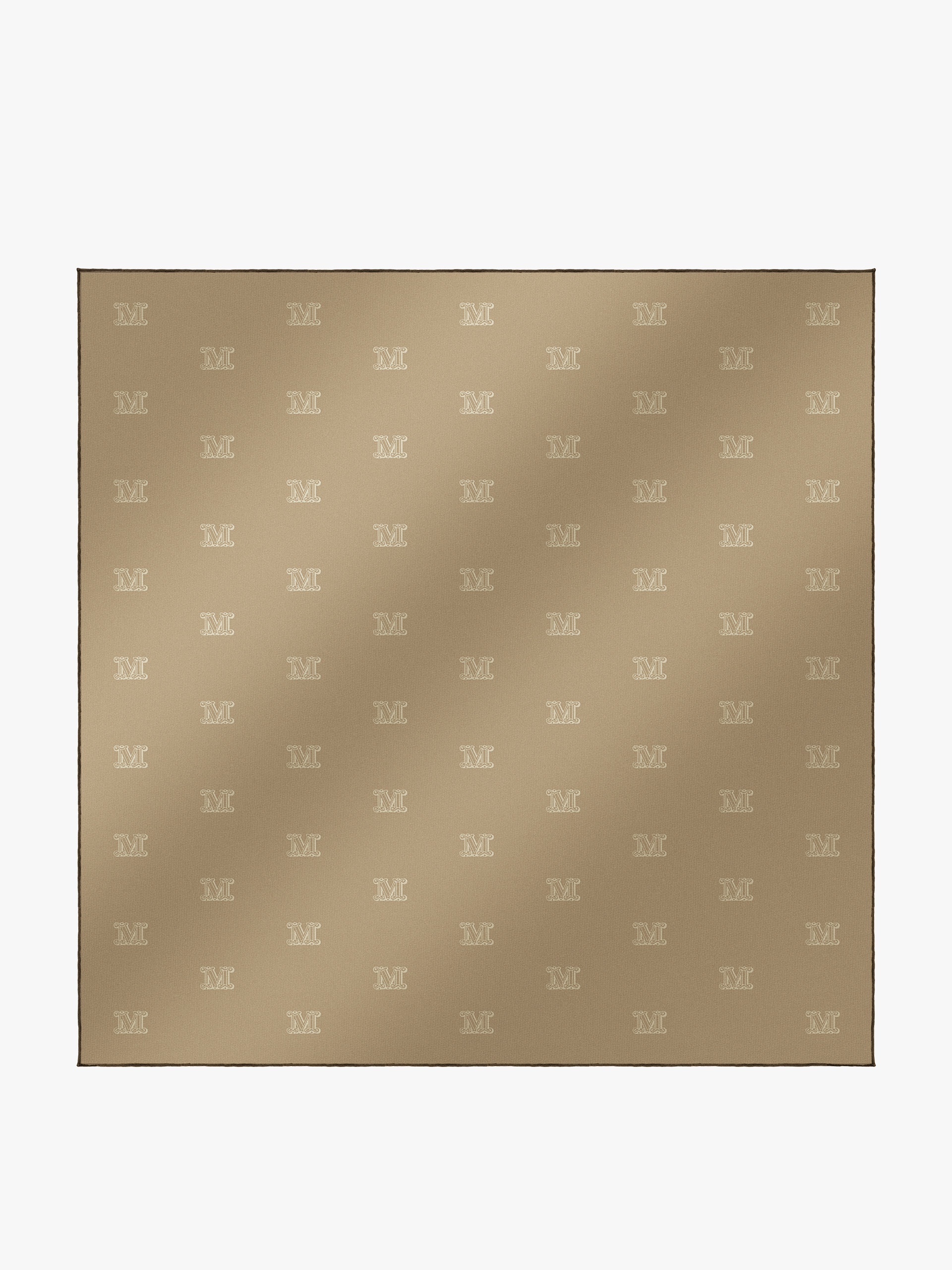 PERSIA Wool, silk and cotton logo shawl - 1