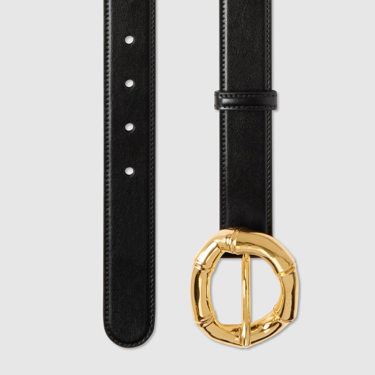 Belt with round bamboo buckle - 2