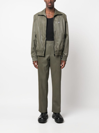 MSGM logo-patch bomber jacket outlook