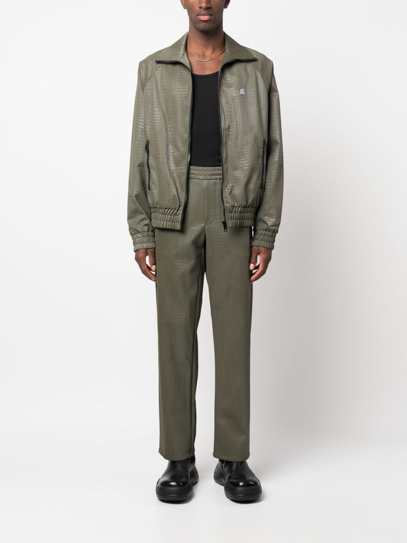 MSGM logo-patch bomber jacket outlook