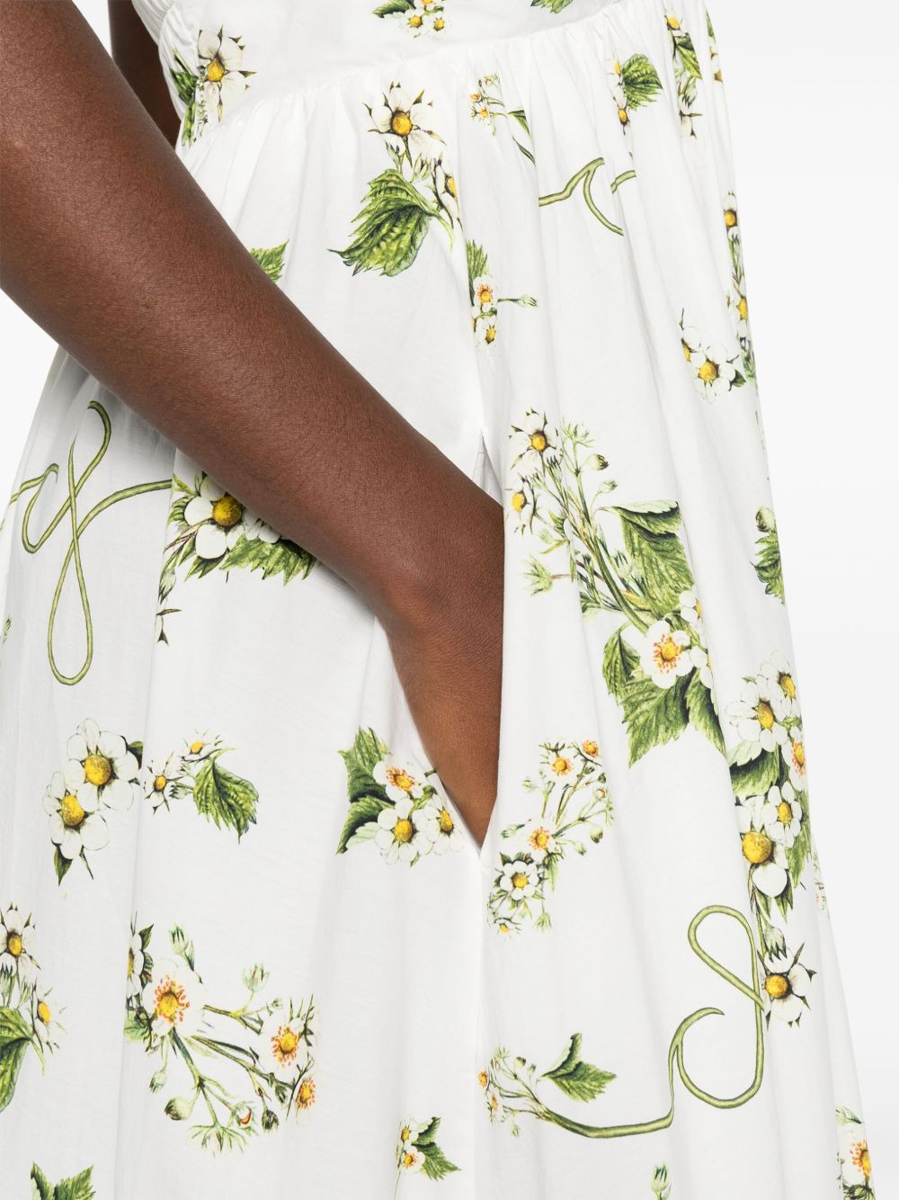 floral-print organic cotton dress - 5