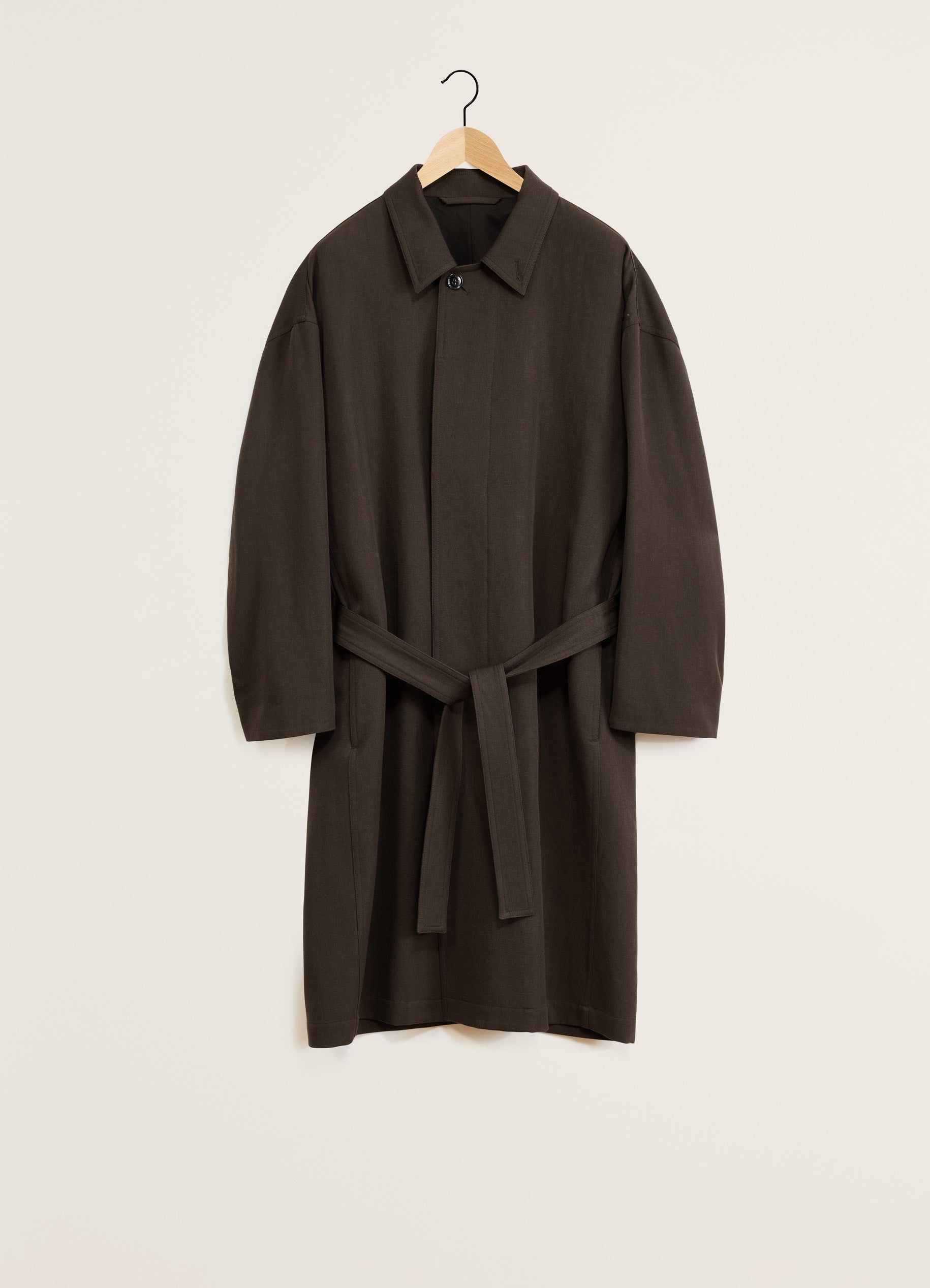BELTED OVER COAT - 1