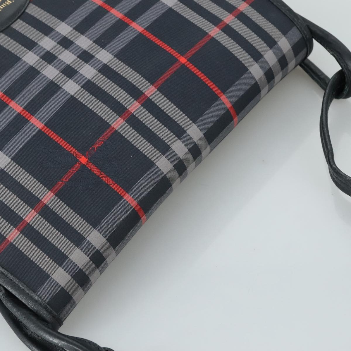 Burberry Nova Check Shoulder Bag Canvas Navy - 6
