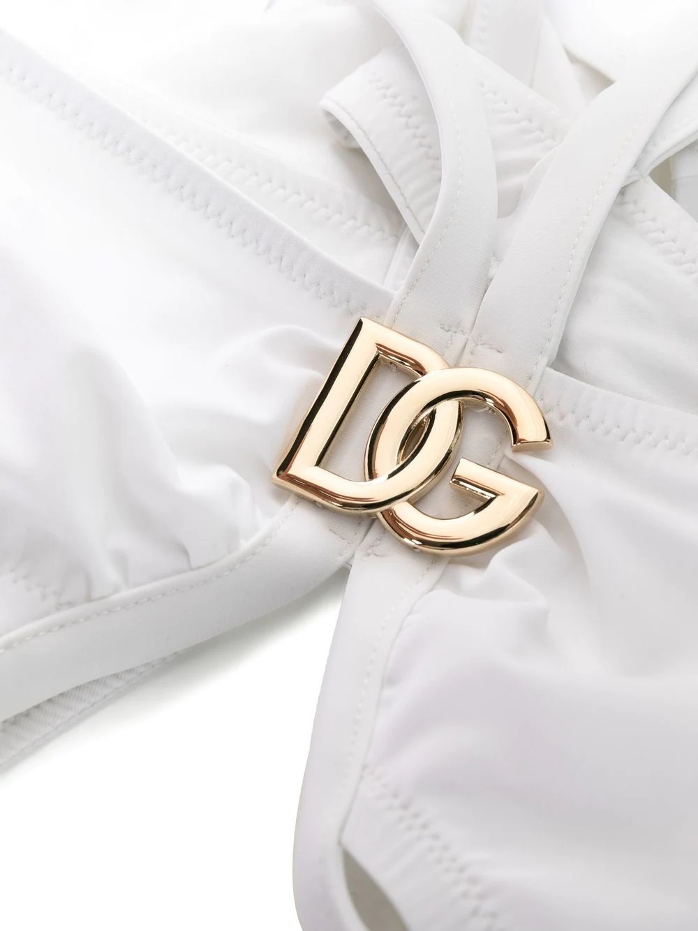 logo-plaque detail swimsuit - 3