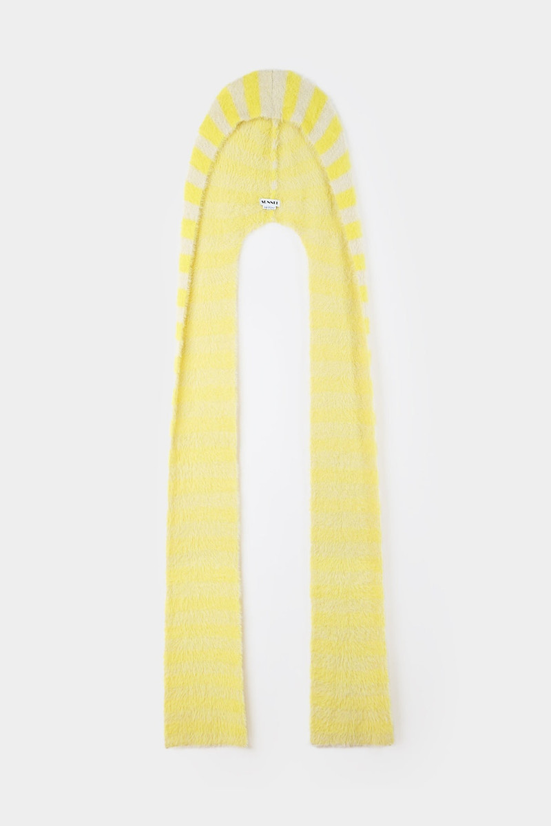 SUNNEI STREGATTO HAT & SCARF / beige & yellow outlook