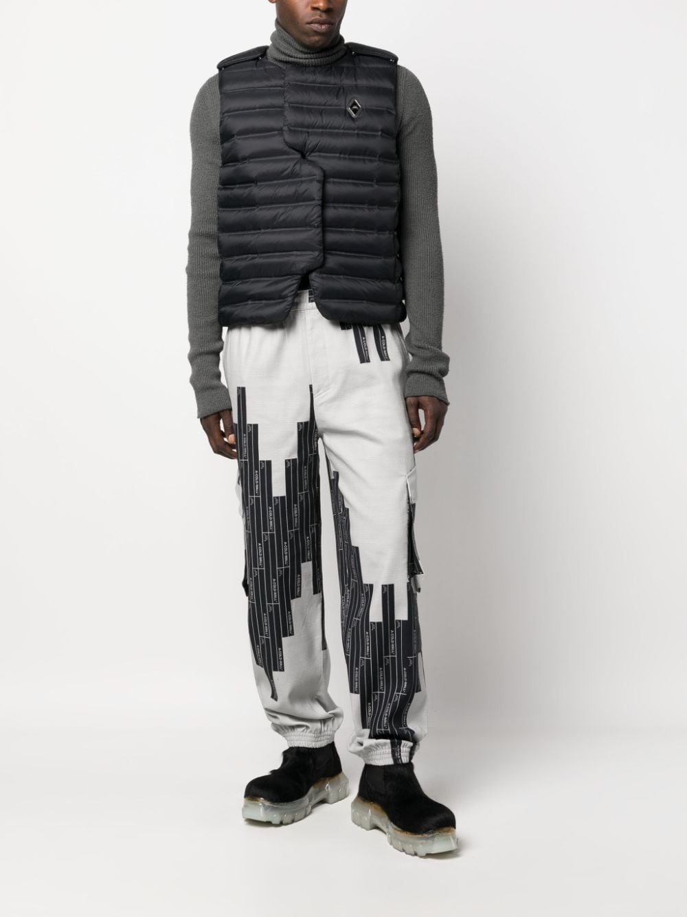 Vector-monogram tapered trousers - 2