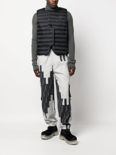 A-COLD-WALL* Vector-monogram tapered trousers outlook