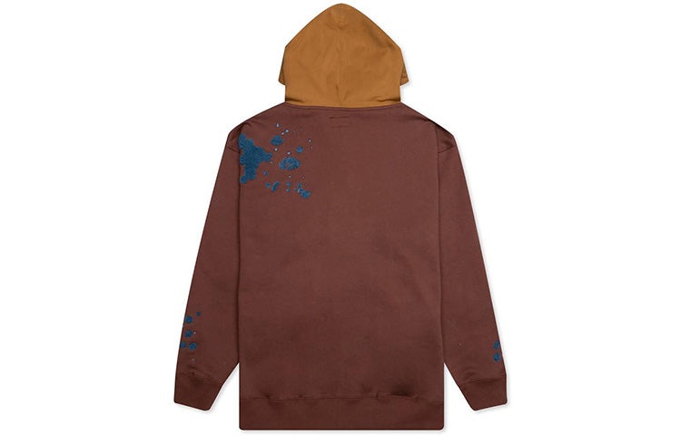 Men's Converse x Bandulu Crossover Splash Ink Embroidered Contrasting Colors Brown 10021726-A01 - 2