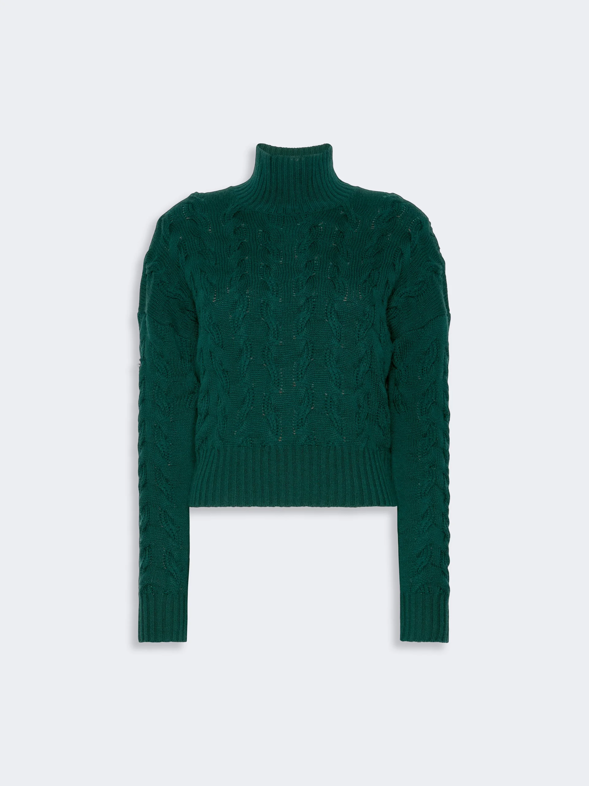 COSMO Comfortable wool and cashmere sweater - GREEN - 1