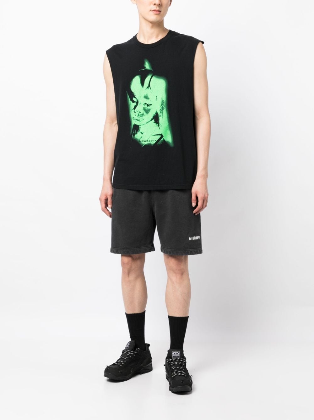 Community logo-print track shorts - 2